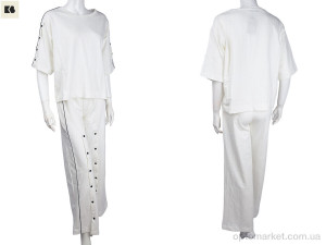 Костюм жіночі 3708-4006-2 white BIG білий  оптом от Optomarket