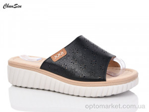 Купить Шльопанці жіночі 37217-1 Chunsen чорний