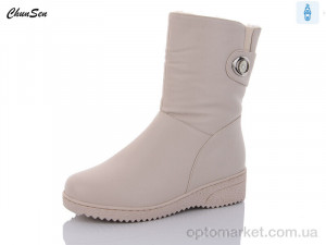 Купить Чоботи жіночі 37897-7 Chunsen бежевий