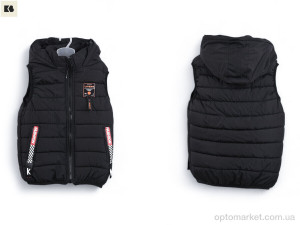 Жилетка дитячі 3790-3 black BIG чорний оптом от Optomarket