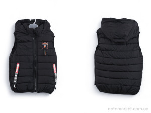 Жилетка дитячі 3790-3 black Мир чорний  оптом от Optomarket