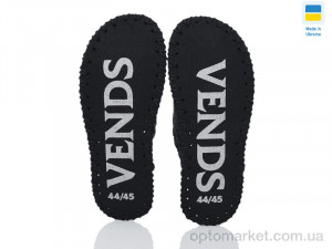 Капці чоловічі 379M чорний Vends чорний  оптом от Optomarket