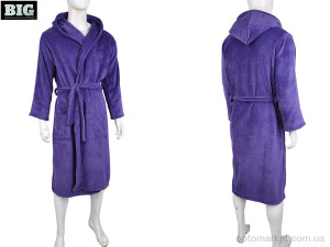 Халат унісекс 3829-3 violet BIG фіолетовий  оптом от Optomarket