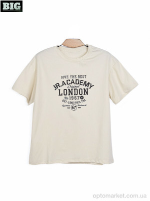 Купить Футболка унісекс 3972-170-6 beige BIG бежевий