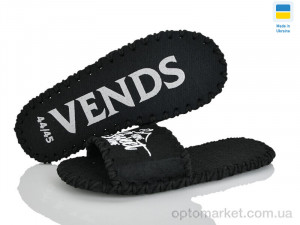 Капці чоловічі 399M чорний Vends чорний  оптом от Optomarket