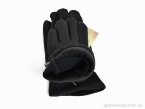 Рукавички унісекс 4-02 AD black Anjela чорний  оптом от Optomarket