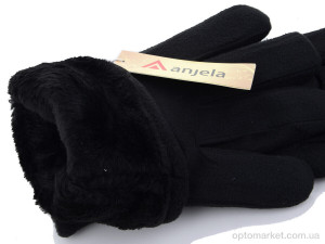 Рукавички чоловічі 4-901 black Anjela чорний  оптом от Optomarket