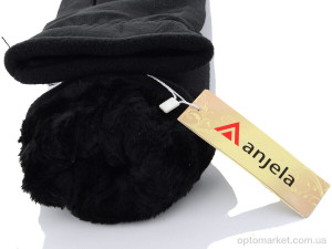 Рукавички чоловічі 4-902 black Anjela чорний  оптом от Optomarket