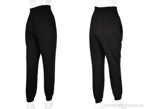 Спортивні штаны жіночі 4009-1 black Мир чорний  оптом от Optomarket