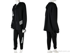 Спортивний костюм жіночі 4011-363 black Saint Wish чорний  оптом от Optomarket