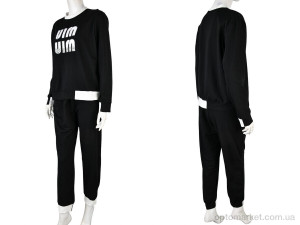Спортивний костюм жіночі 4011-417 black Saint Wish чорний  оптом от Optomarket