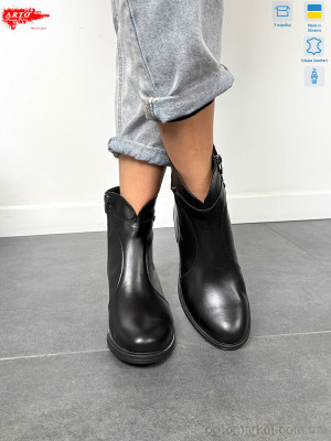 Черевики жіночі 402 ч/ш.хутро ARTO чорний  оптом от Optomarket
