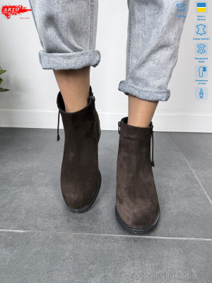 Черевики жіночі 402 кор.з.хутро ARTO коричневий  оптом от Optomarket