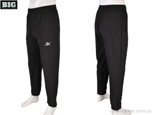 Спортивні штаны чоловічі 4033-A06-1 black P.ma чорний  оптом от Optomarket