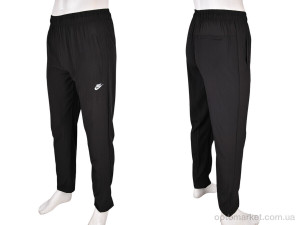 Спортивні штаны чоловічі 4033-A12-1 black N.ke чорний  оптом от Optomarket