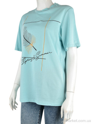 Купить Футболка жіночі 4049-03-4 l.blue Vonnavi блакитний