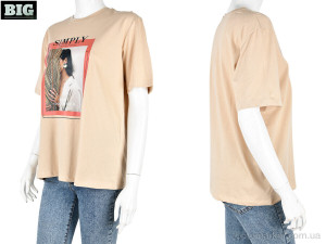 Футболка жіночі 4049-05-3 l.beige Vonnavi бежевий оптом от Optomarket