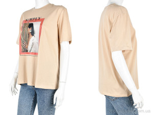 Футболка жіночі 4049-05-3 l.beige Vonnavi бежевий  оптом от Optomarket