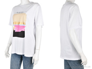 Футболка жіночі 4049-06-2 white Vonnavi білий  оптом от Optomarket