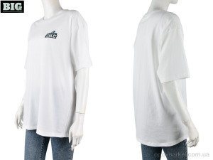 Футболка жіночі 4071-W01-2 white Ale Edition білий  оптом от Optomarket