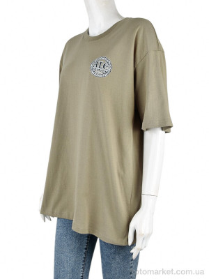 Купить Футболка жіночі 4071-W03-4 khaki Ale Edition хакі