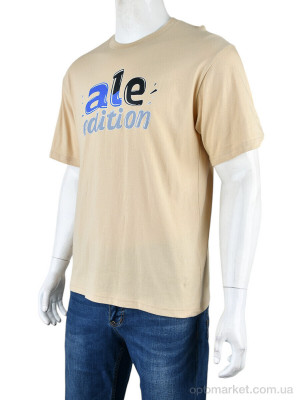 Купить Футболка чоловічі 4072-M02-4 beige Ale Edition бежевий