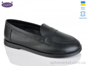 Купить Туфлі жіночі 408 чорна шкіра Garti чорний