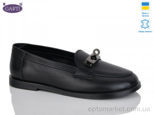 Купить Туфлі жіночі 409 чорна шкіра Garti чорний