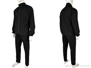 Спортивний костюм чоловічі 4101-A56-1 black Ale Edition чорний  оптом от Optomarket