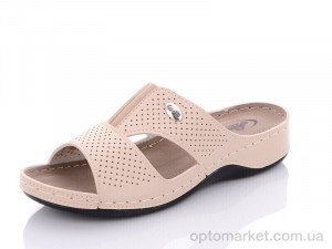Купить Шльопанці жіночі 411 бежевий Lorin бежевий