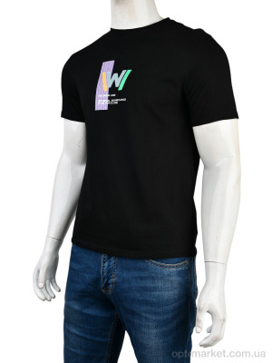 Купить Футболка чоловічі 4117-NT48-21-1 black Nana чорний