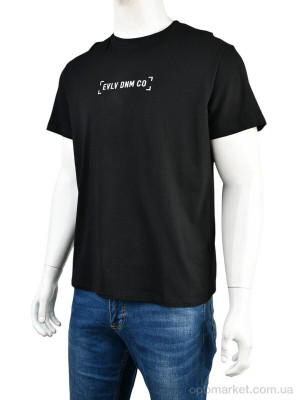 Купить Футболка чоловічі 4117-NT56-21-1 black Nana чорний