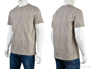Футболка чоловічі 4117-NT571-7 brown Nana коричневий  оптом от Optomarket