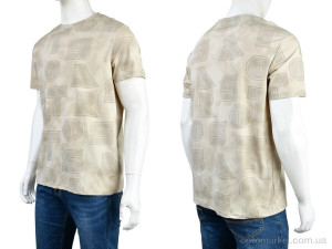 Футболка чоловічі 4117-NT580-3 beige Nana бежевий  оптом от Optomarket