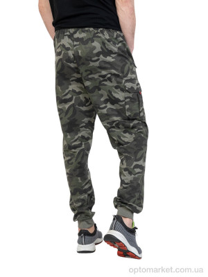 Спортивні штани чоловічі 41217 камуфляж Dunauone хакі  оптом от Optomarket