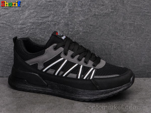 Кросівки чоловічі 4154-6 Wanderfull чорний  оптом от Optomarket