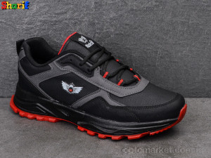 Кросівки чоловічі 4163-3 Wanderfull чорний  оптом от Optomarket