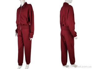 Спортивний костюм жіночі 4175 bordo Little Secret бордовий  оптом от Optomarket