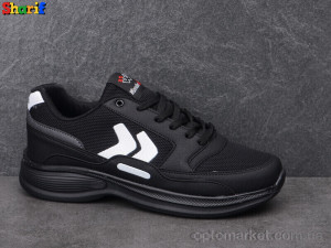 Кросівки чоловічі 4183-3 Wanderfull чорний  оптом от Optomarket