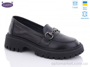 Купить Туфлі жіночі 419 чорна шкіра Garti чорний