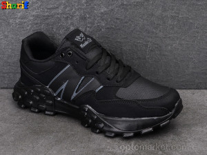 Кроссовки мужчины 4196-6 Wanderfull черный  оптом от Optomarket