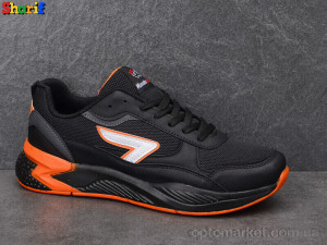 Кросівки чоловічі 4217-5 Wanderfull чорний  оптом от Optomarket