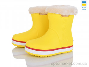 Купить Чоботи з піни дитячі 4258-5020-8A Cross жовтий