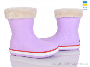 Купить Чоботи з піни жіночі 4259-5022-15A Cross фіолетовий