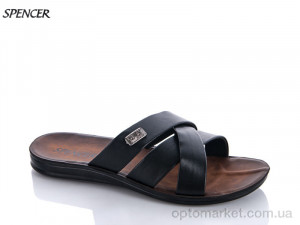 Купить Шльопанці чоловічі 4310 чёрный лак Spencer чорний