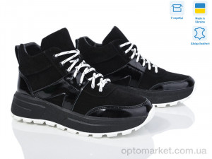 Кросівки жіночі 465-45 ч.з.лак Tamei чорний  оптом от Optomarket