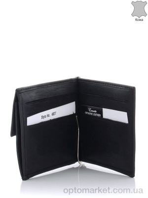 Визитница мужская 4827C-N black Ermette черный  оптом от Optomarket