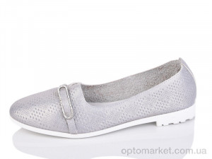 Купить Балетки жіночі 5-72B Fuguiyun сірий