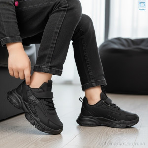 Кросівки дитячі 5-75-1 Aba чорний оптом от Optomarket