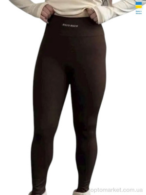 Купить Лосини жіночі 5000-1MU шоколадний Sport style коричневий